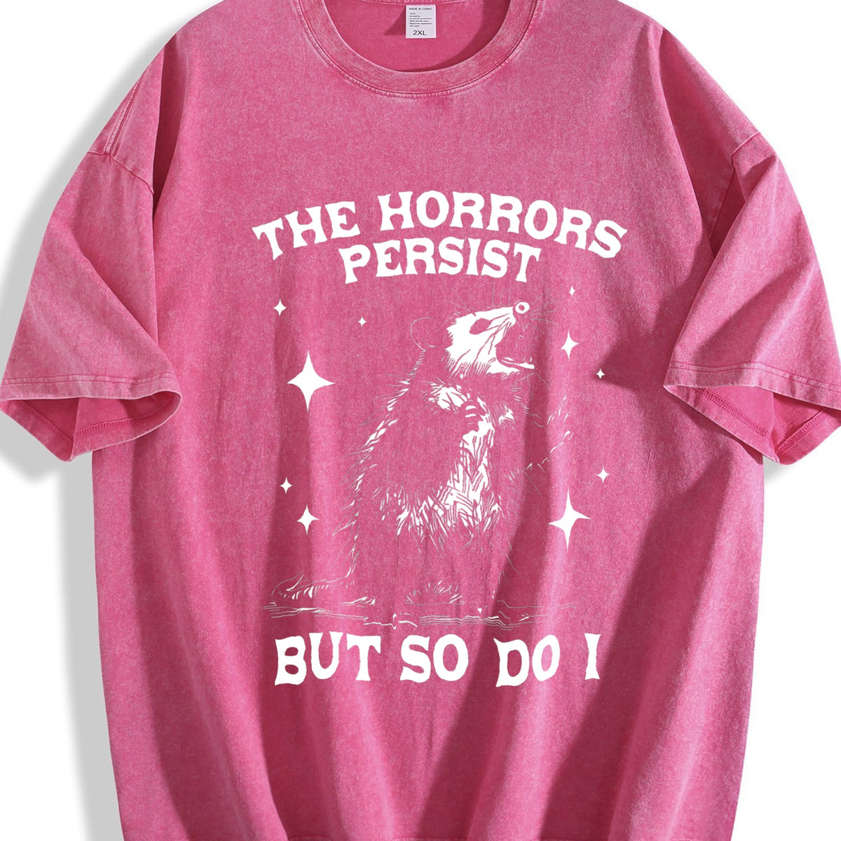 The Horrors Persist but So Do I Vintage Washed T-Shirt product image 7