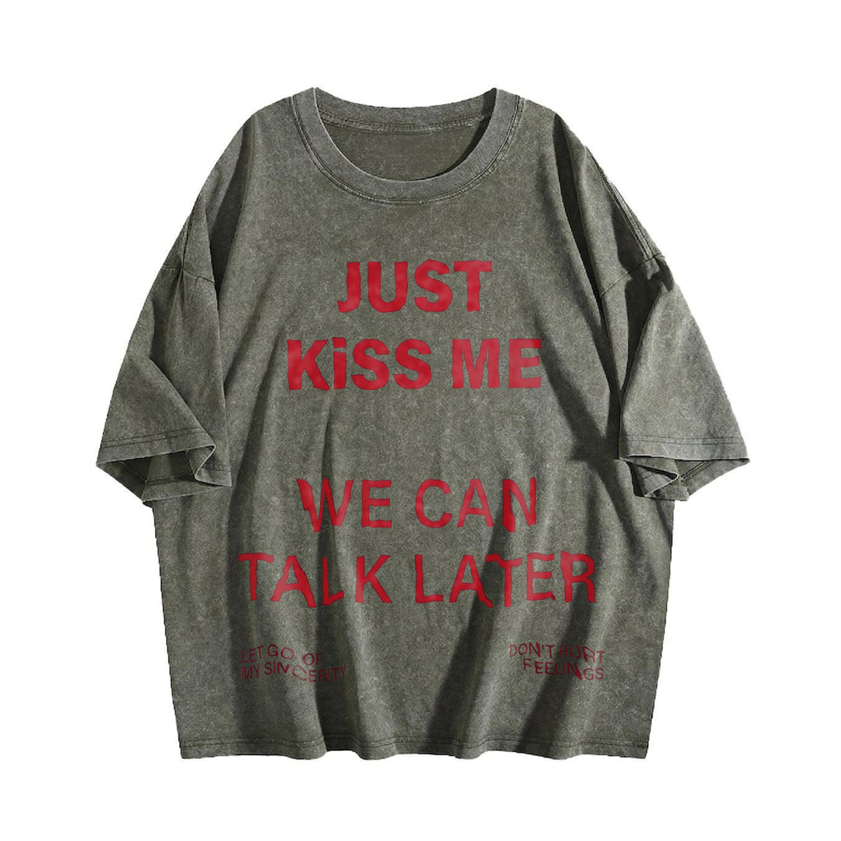 Just Text Vintage Washed T-Shirt product image 4