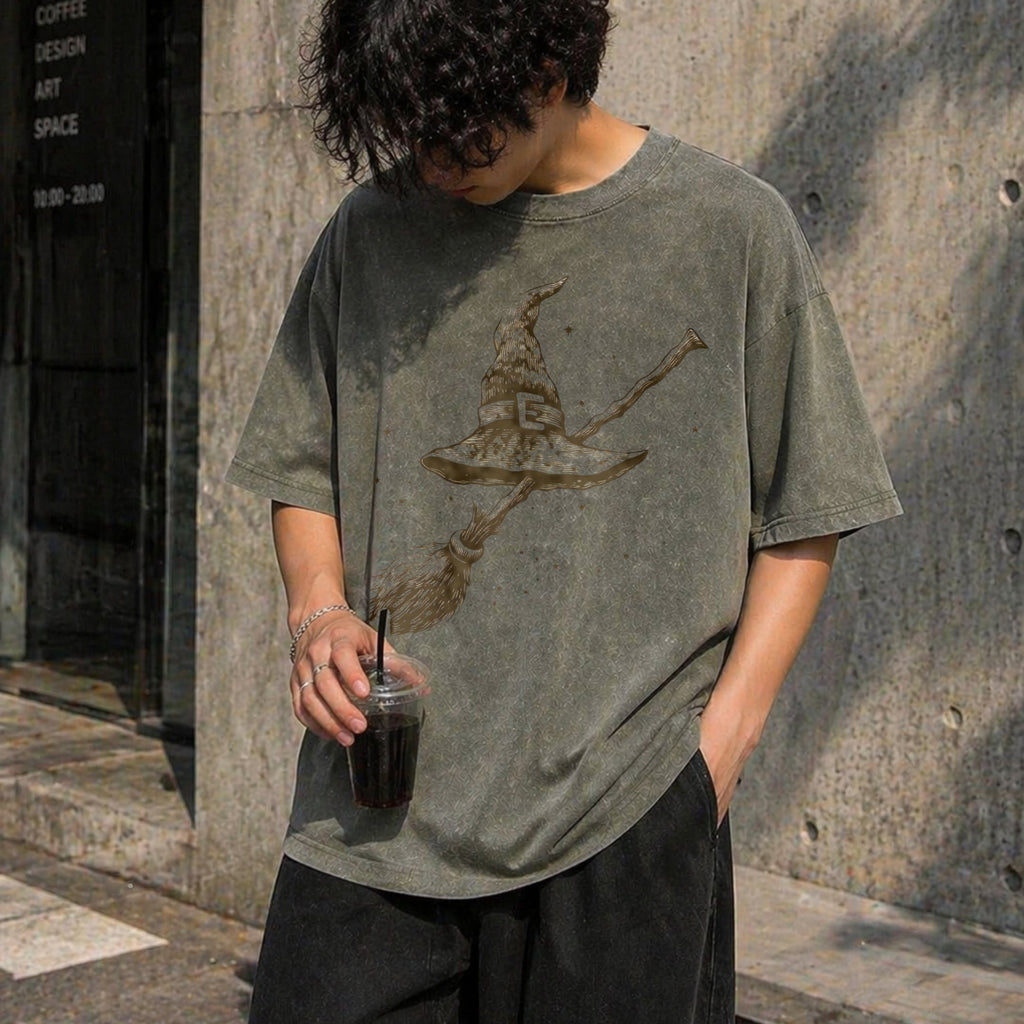 Witchy Celestial Vintage Washed T-Shirt product image 4