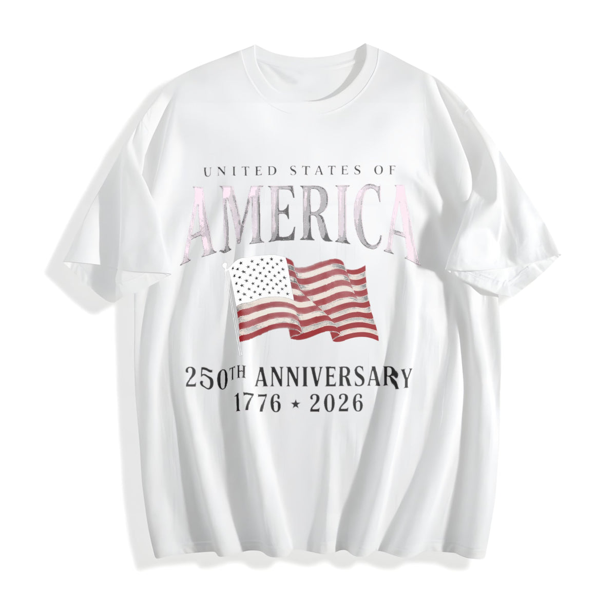 Bella Canvas USA Flag 250th Anniversary Cotton T-Shirt product image 2