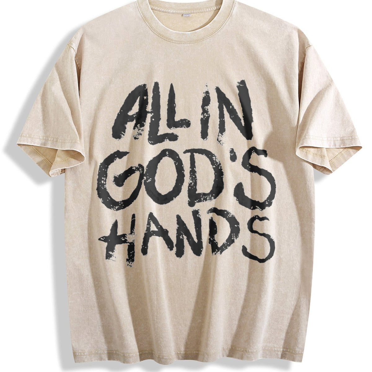 All In God's Hands Faith Vintage Washed T-Shirt product image 1