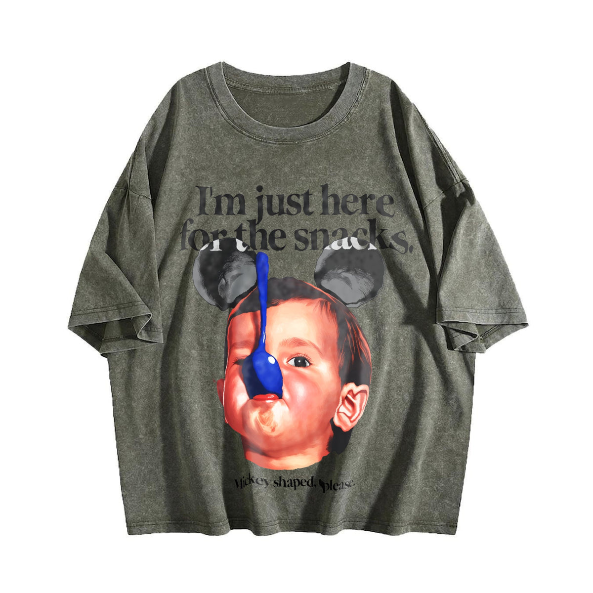 I'm Just Here For The Snacks Vintage Washed T-Shirt product image 4
