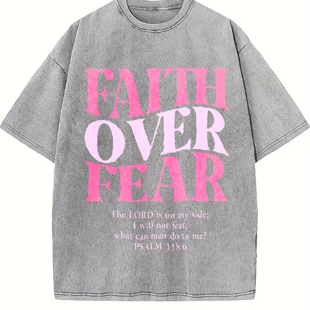 Faith Over Fear - For Lovers - Gym With Bold Slogan Vintage product image 5