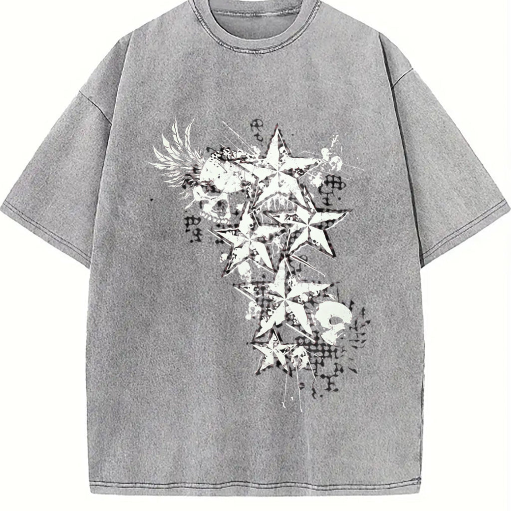 Y2K Aesthetic Red Goth E-girl Gothic 90s Vintage Washed product image 5