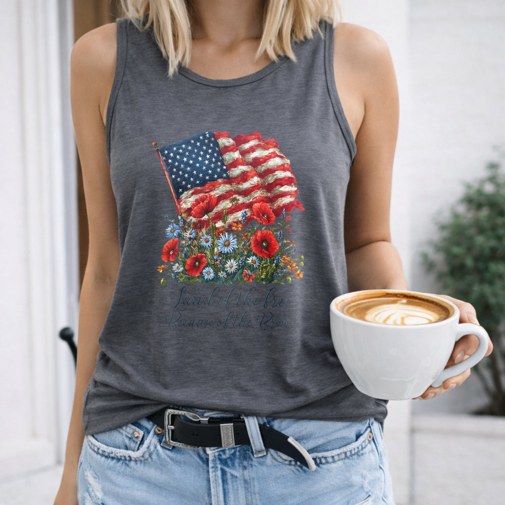 Land Of The Free Women's Tank Top