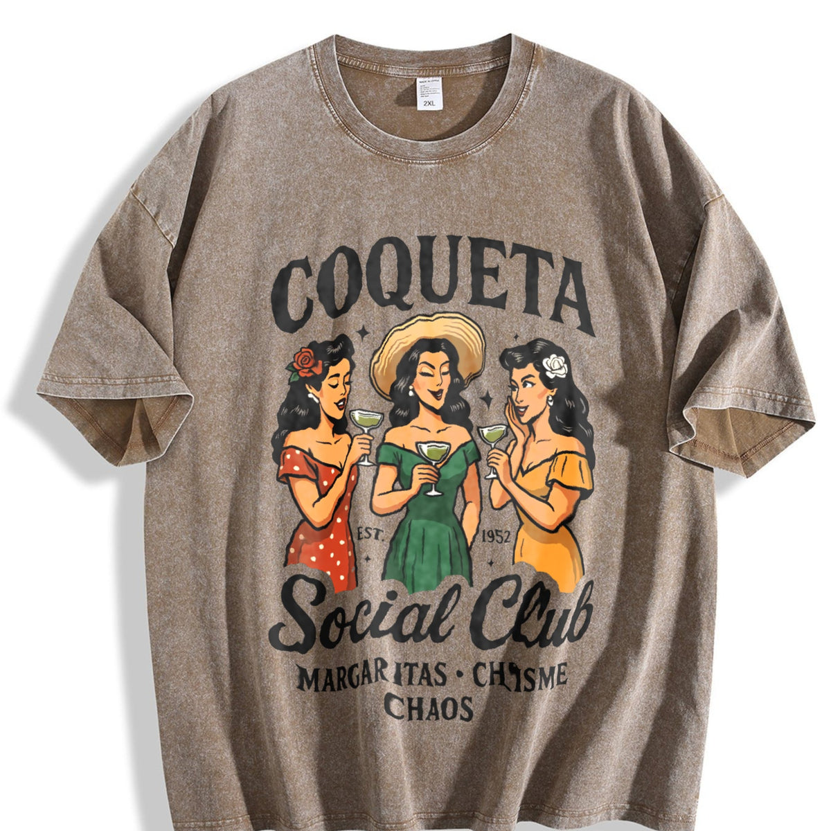 Coqueta Social Club Vintage Washed T-Shirt product image 3
