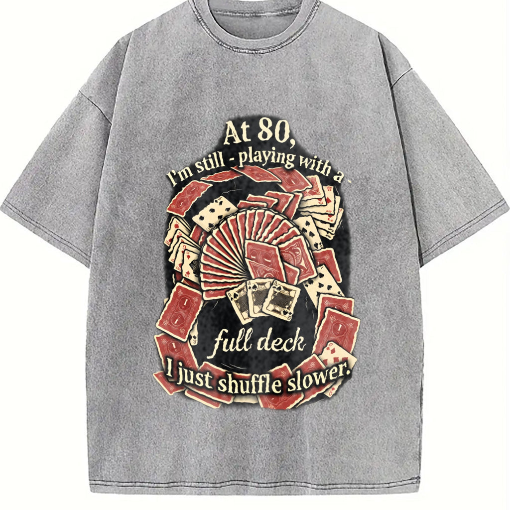 At 80 Full Deck Vintage Washed T-Shirt product image 5