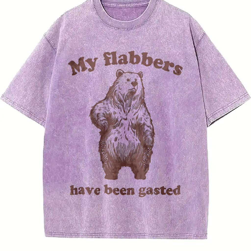 Funny Shocked Bear 90s Vintage Washed T-Shirt product image 6