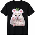 Funny Hamster Middle Finger Cotton T-Shirt product image 1