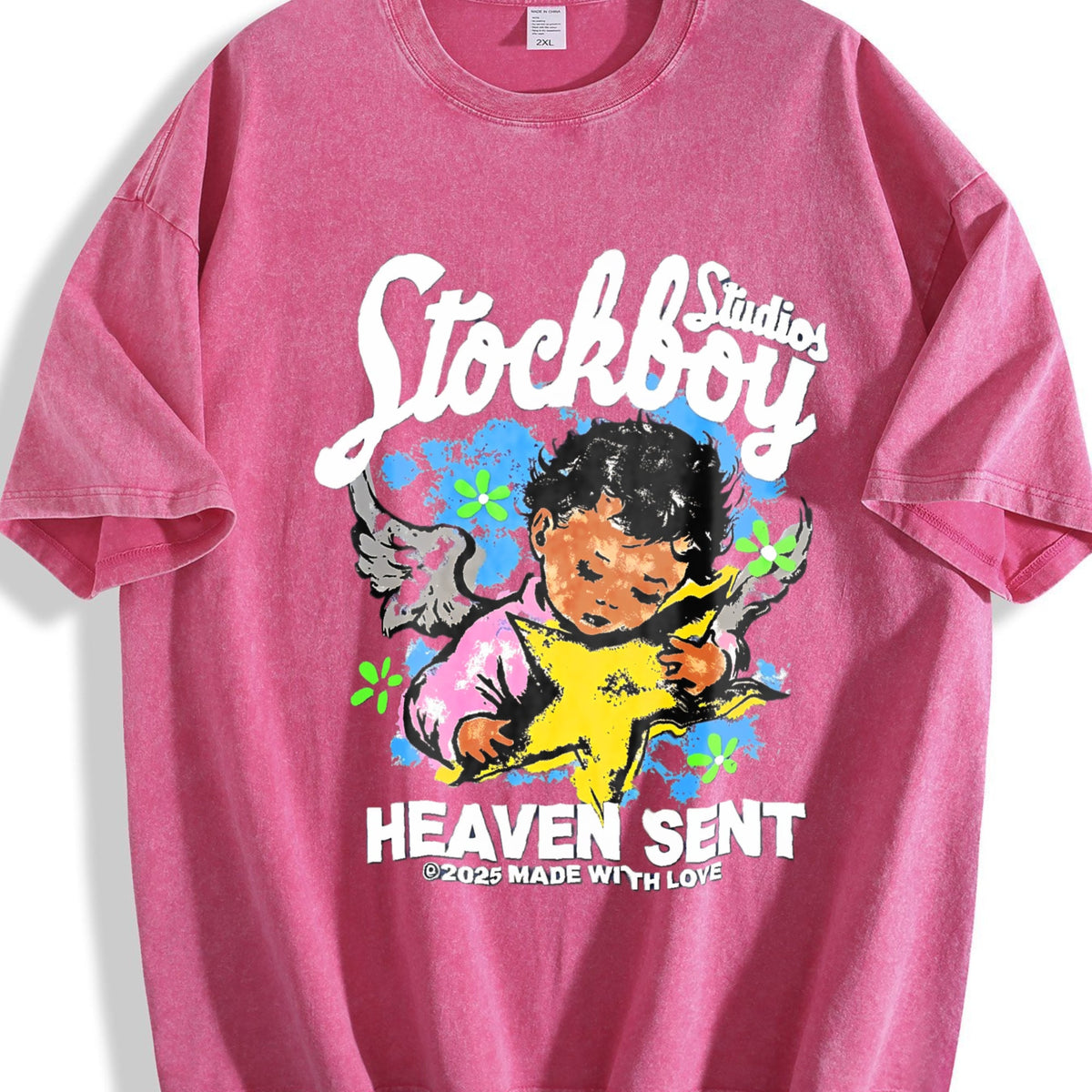 Heaven Sent Angel Star Vintage Washed T-Shirt product image 7