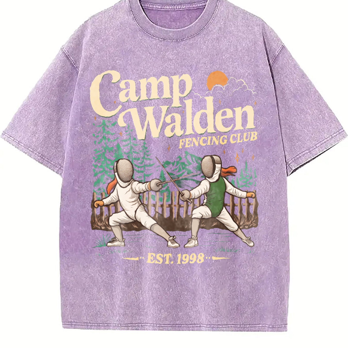 Camp Walden Fencing Club Vintage Washed T-Shirt product image 6