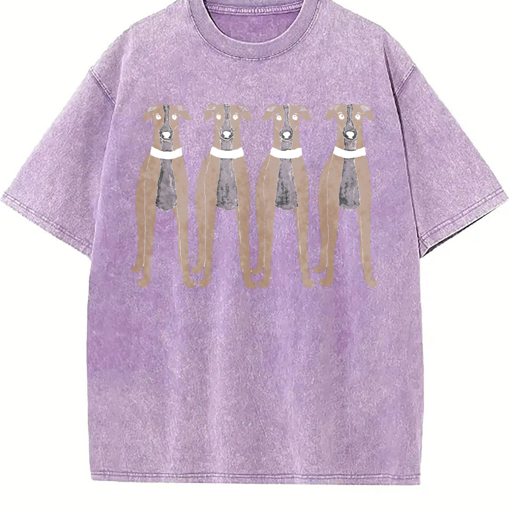 Greyhound Lover Vintage Washed T-Shirt product image 6