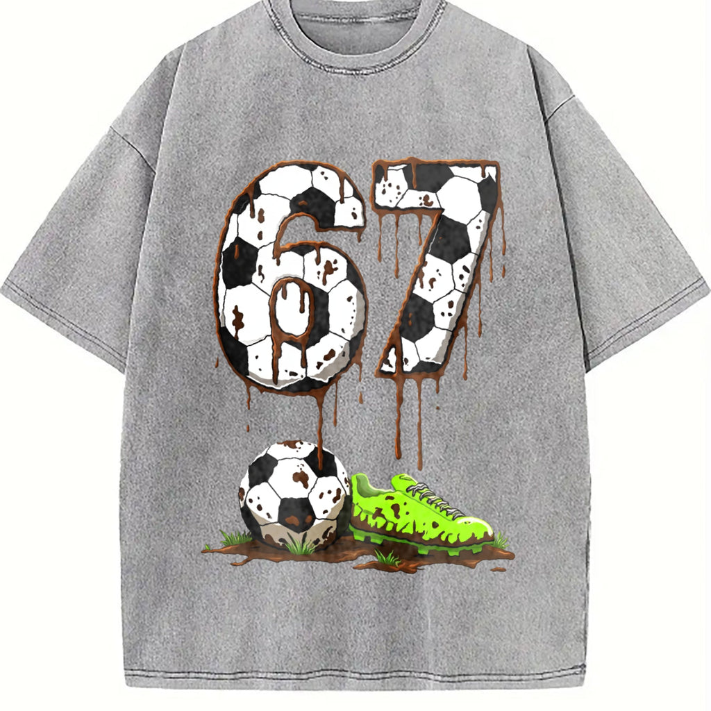Global Soccer Fan Vintage Washed T-Shirt product image 5