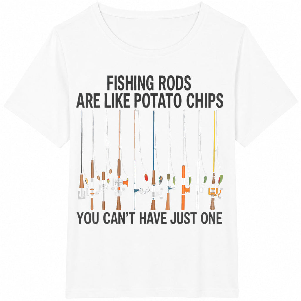 Funny Fishing Rods - Fisherman Cotton T-Shirt product image 2