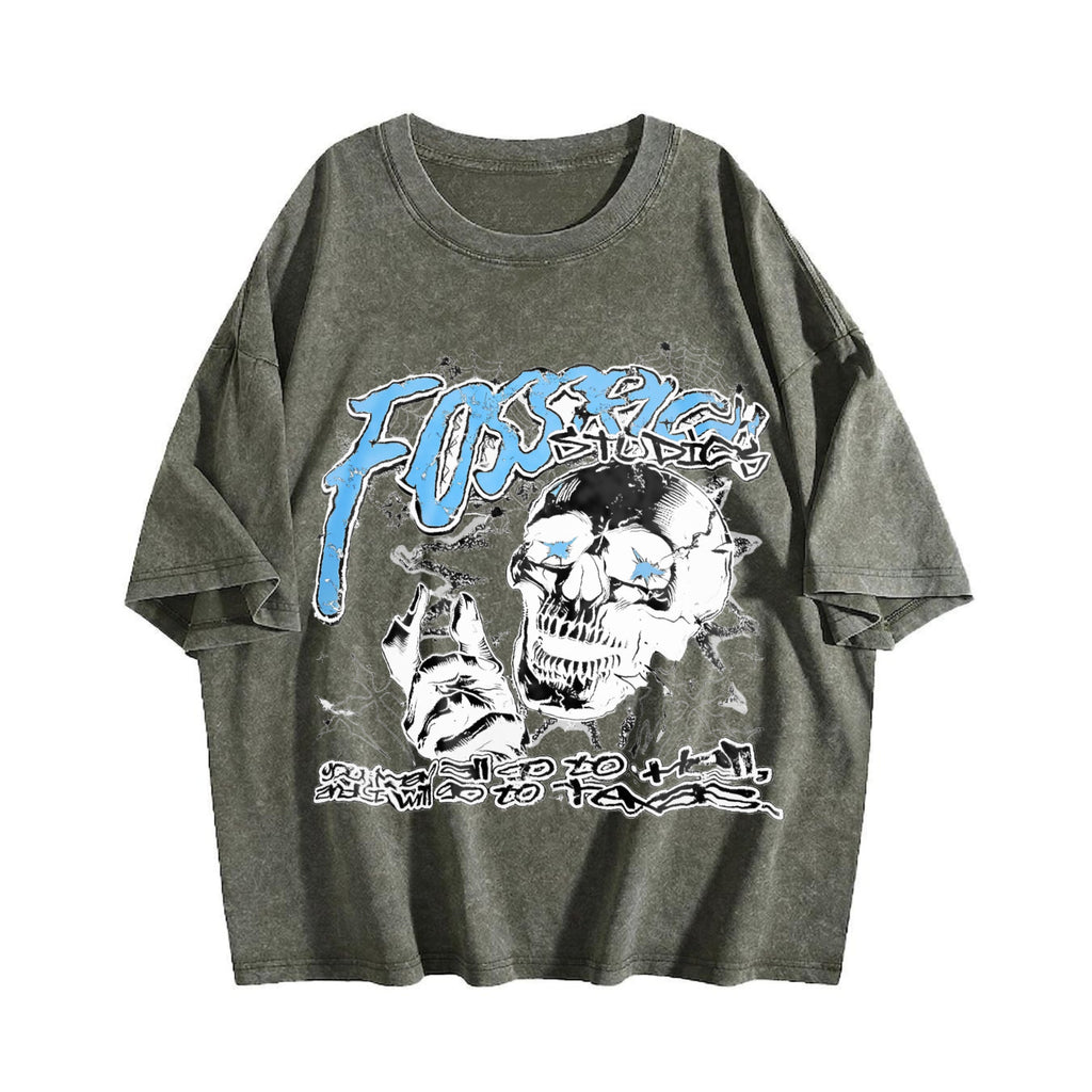 Skull Vintage Washed T-Shirt product image 4