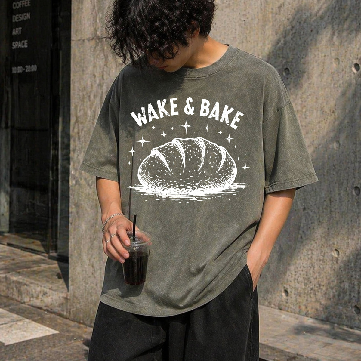 Wake And Bake Vintage Washed T-Shirt product image 4