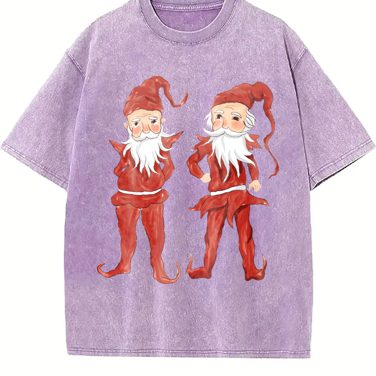 Christmas Elves Teenager Vintage Washed T-Shirt product image 6