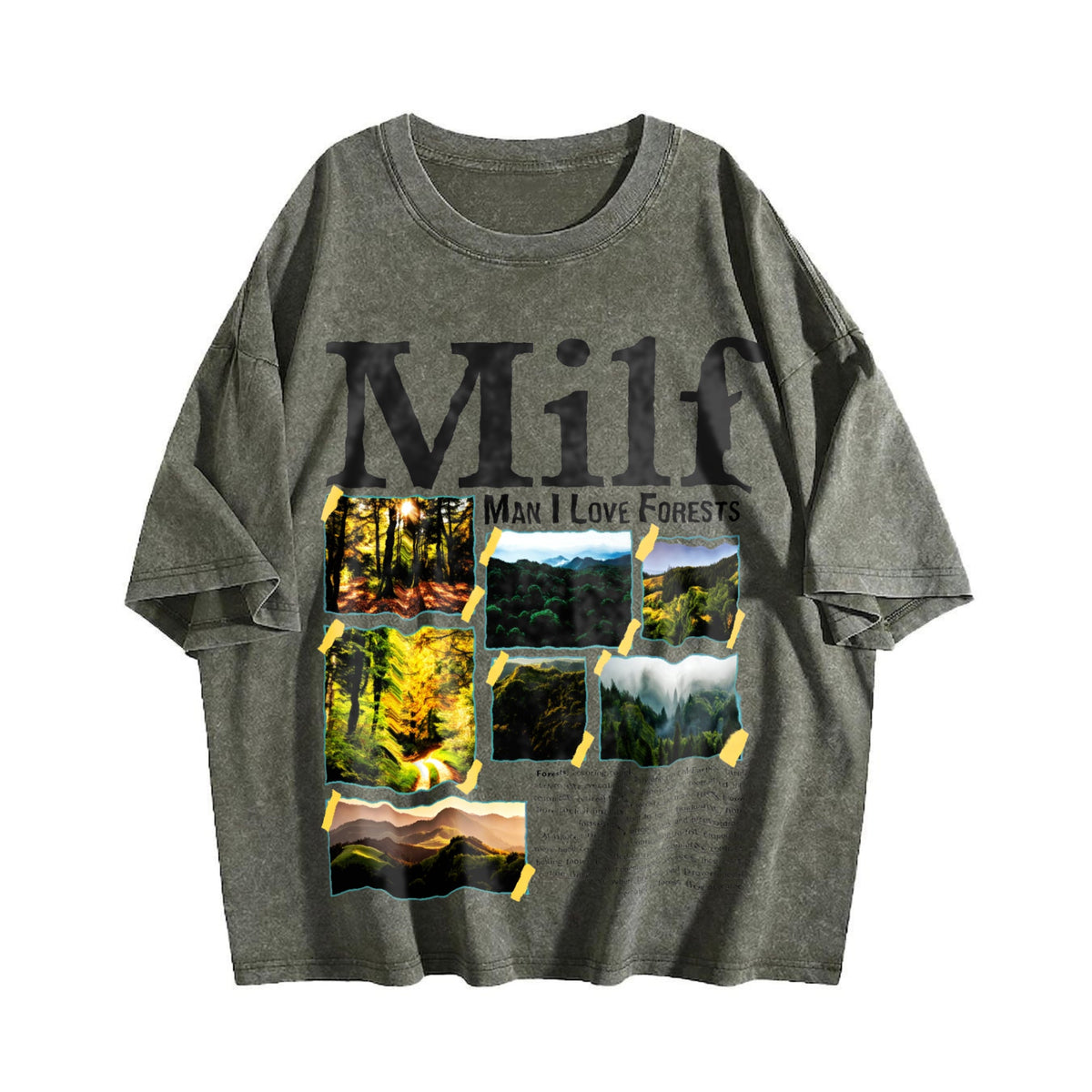 Man I Love Forests Vintage Washed T-Shirt product image 4