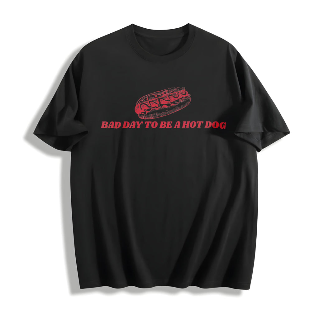 Bad Day To Be A Hot Dog 4th Of July Funny Hotdog Cotton product image 1