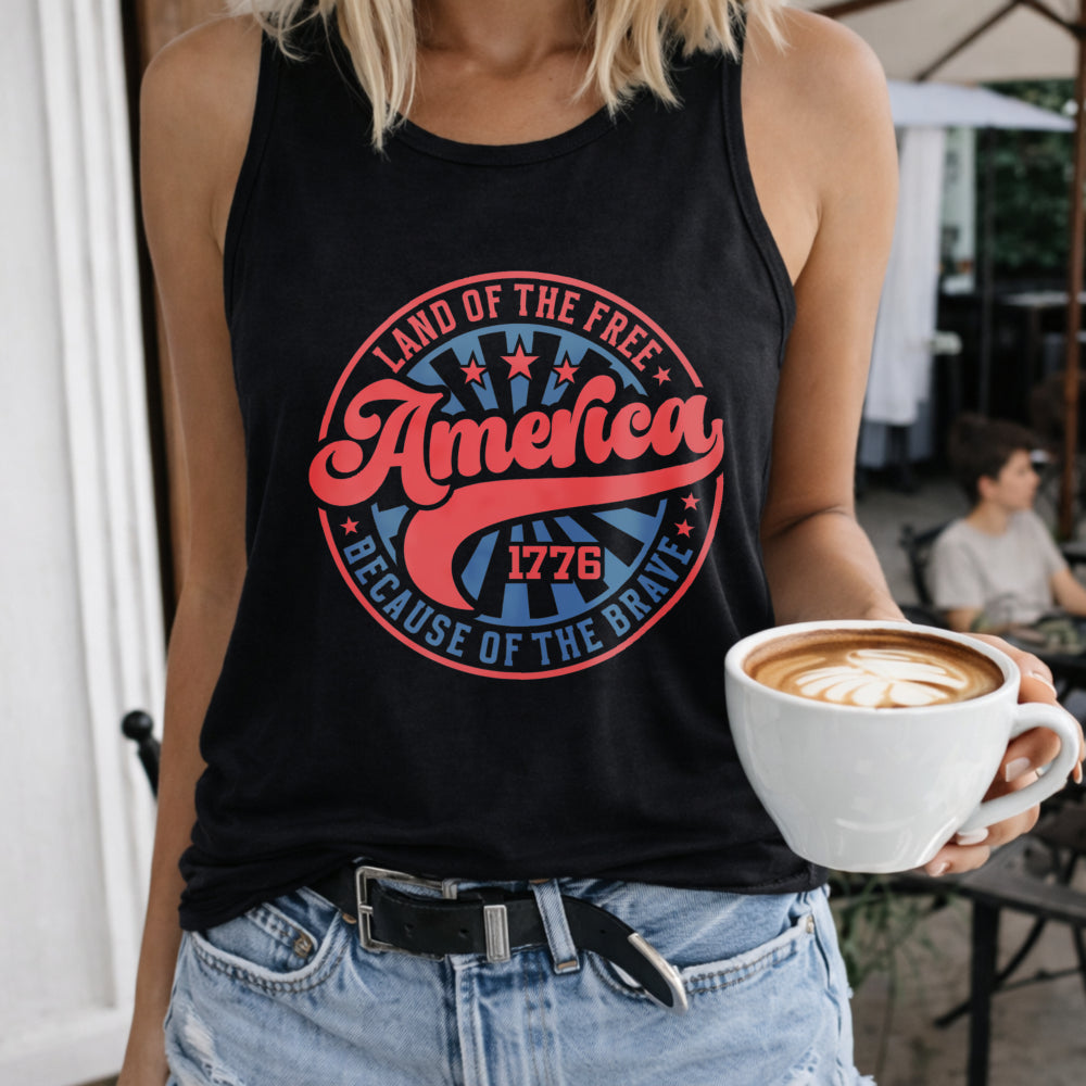 Land Of The Free Because Of The Brave Women's Tank Top