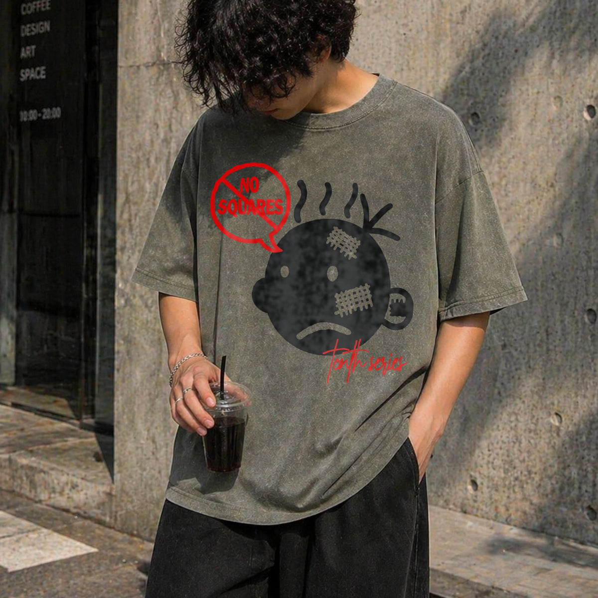 No Squares Vintage Washed T-Shirt product image 11