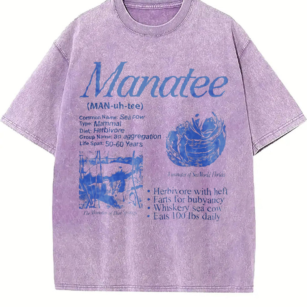 Manatee 90s Vintage Washed T-Shirt product image 6
