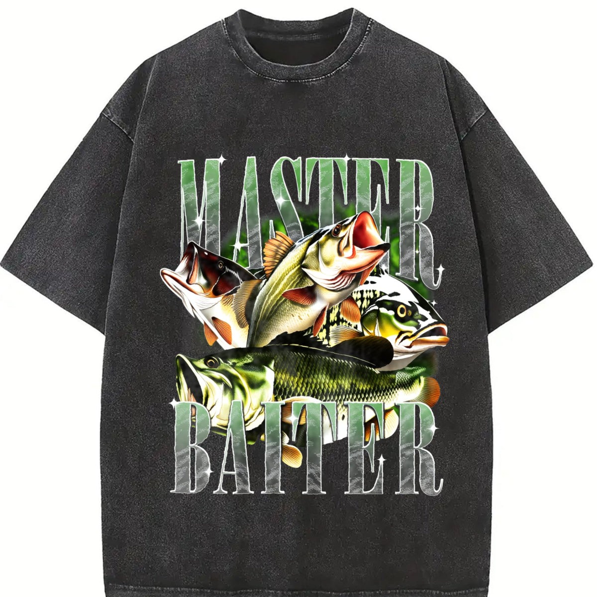Master Baiter Bass Fishing Fisher Papa Dad Happy Vintage product image 2