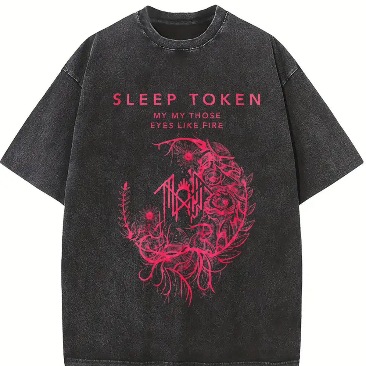 Black Sleep Token Band Vintage Washed T-Shirt product image 2