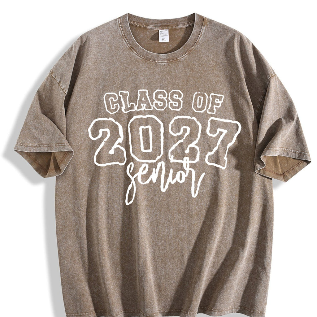Class of 2027 Senior Vintage Washed T-Shirt product image 3