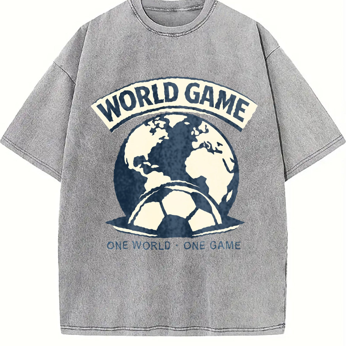 Global Soccer Fan Vintage Washed T-Shirt product image 5