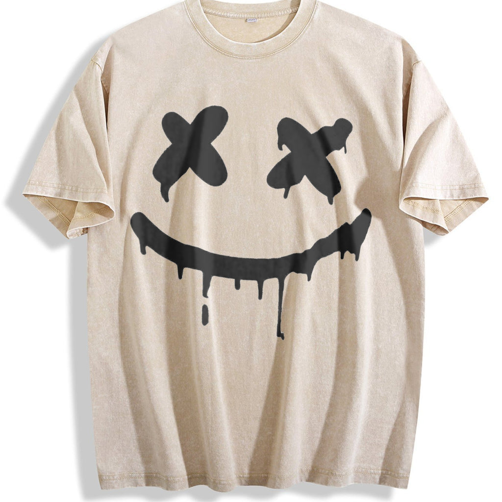 Minimal Drip Face X Eyes Muscle Tank Vintage Washed T-Shirt product image 1
