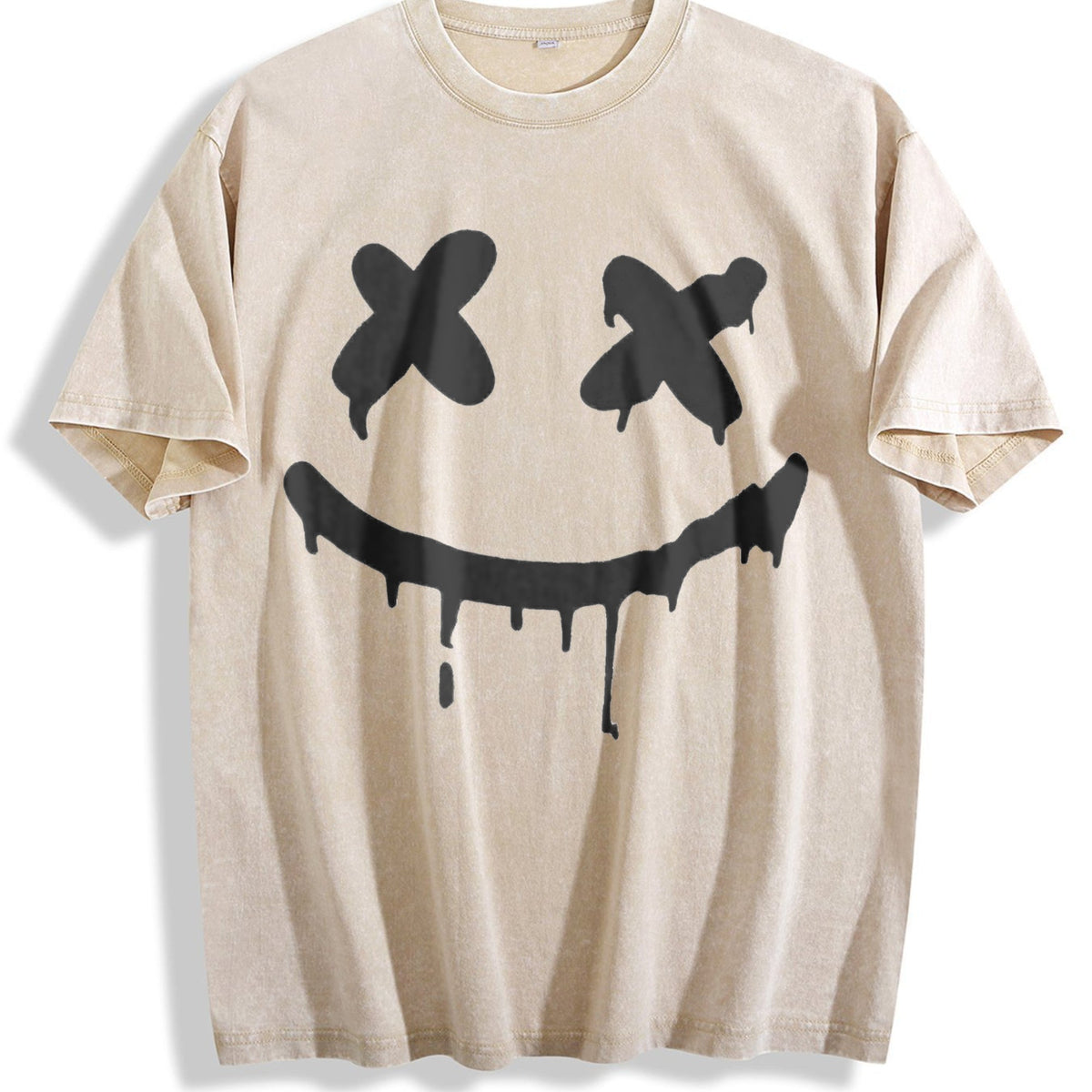 Minimal Drip Face X Eyes Muscle Tank Vintage Washed T-Shirt product image 1