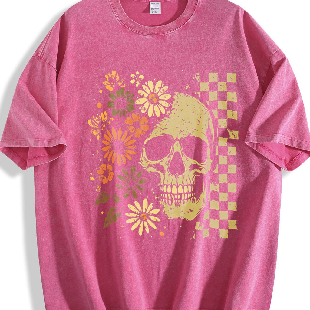 Boho Skull Vintage Washed T-Shirt product image 7