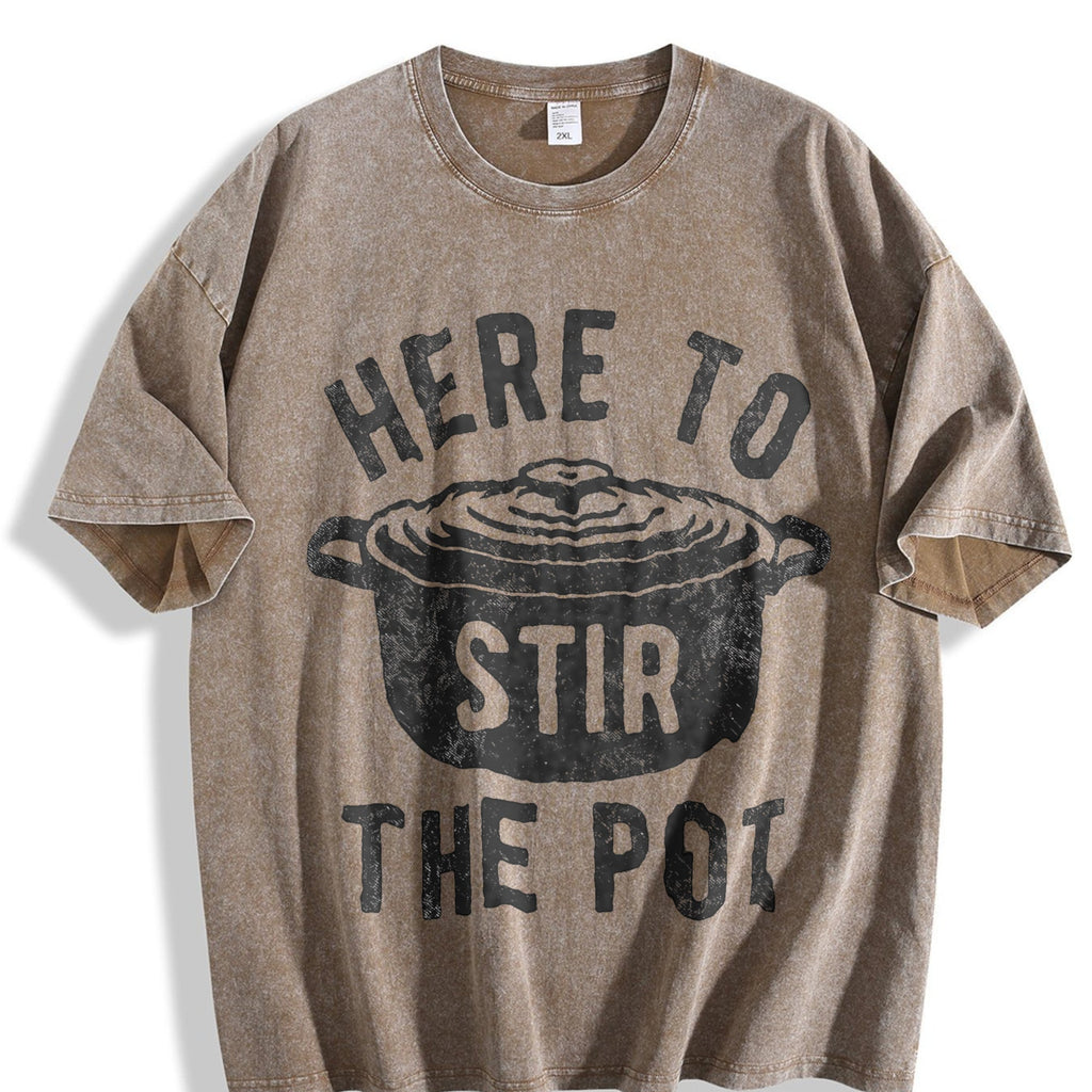 Here To Stir The Pot Funny Thanksgiving Dinner Cooking product image 3