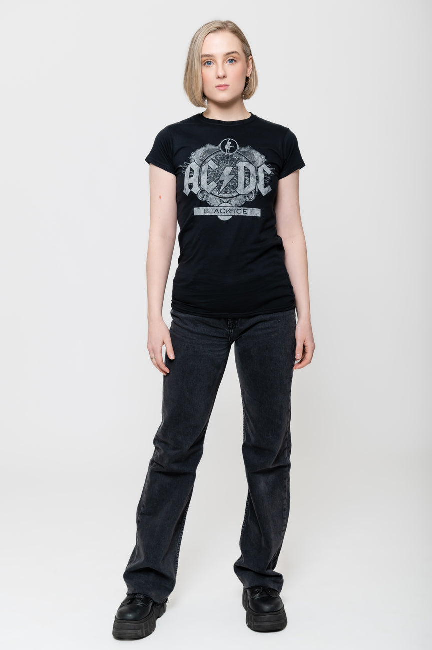 AC/DC Black Ice Album Cover Skinny Fit T Shirt product image 2