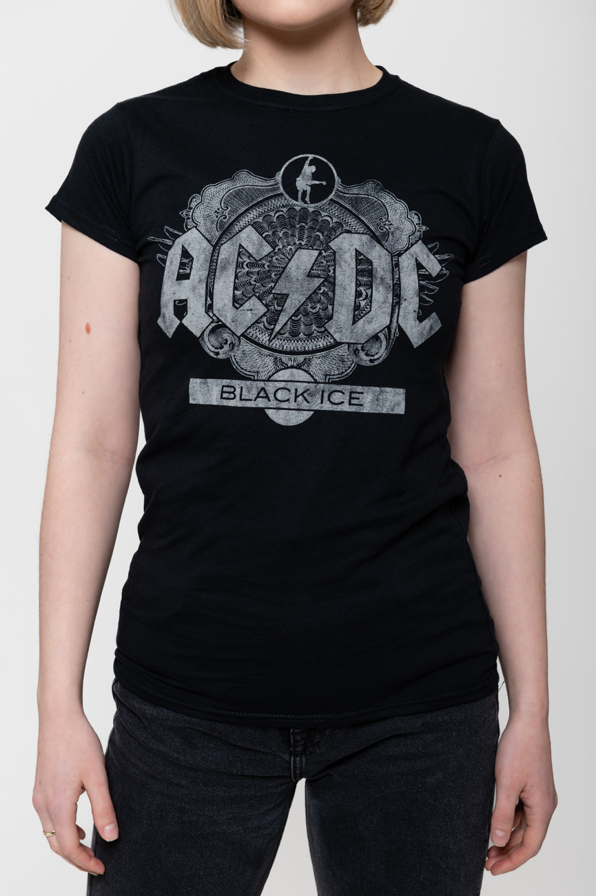 AC/DC Black Ice Album Cover Skinny Fit T Shirt product image 3