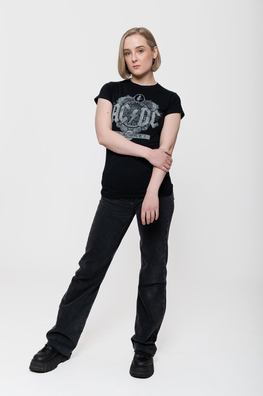AC/DC Black Ice Album Cover Skinny Fit T Shirt product image 5
