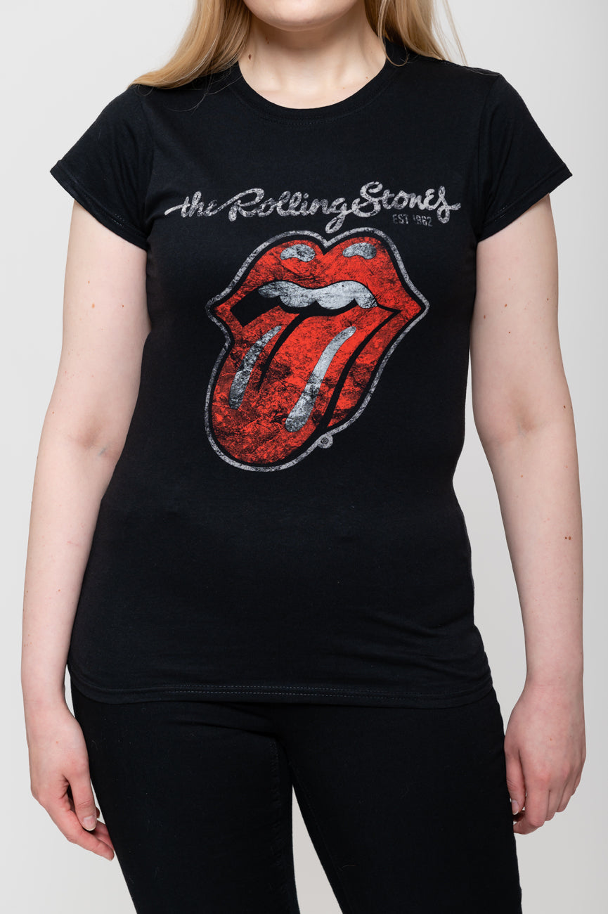 The Rolling Stones Plastered Tongue Skinny Tee product image 3