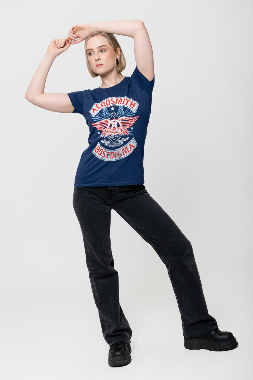 Aerosmith Boston Pride Skinny T Shirt product image 4