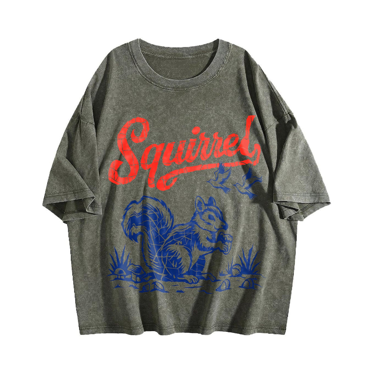Squirrel Ringer Vintage Washed T-Shirt product image 4