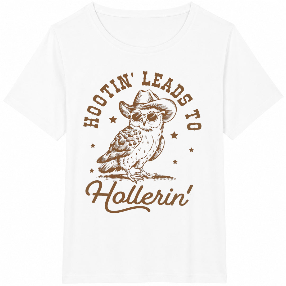 Hootin Leads To Hollerin Cotton T-Shirt product image 2