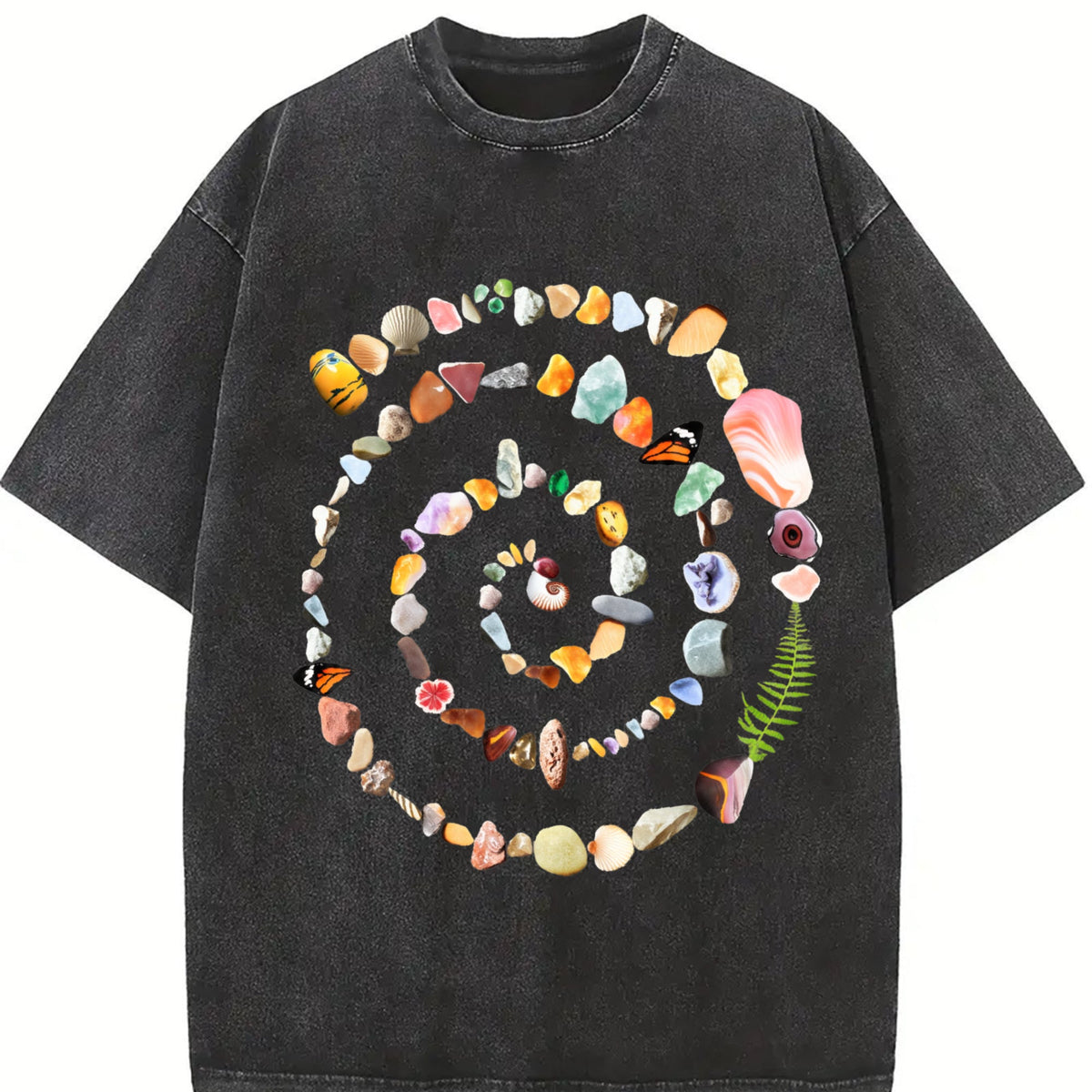 Nature Spiral 90s Vintage Washed T-Shirt product image 2