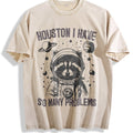Funny Astronaut Raccoon 90s Vintage Washed T-Shirt product image 1