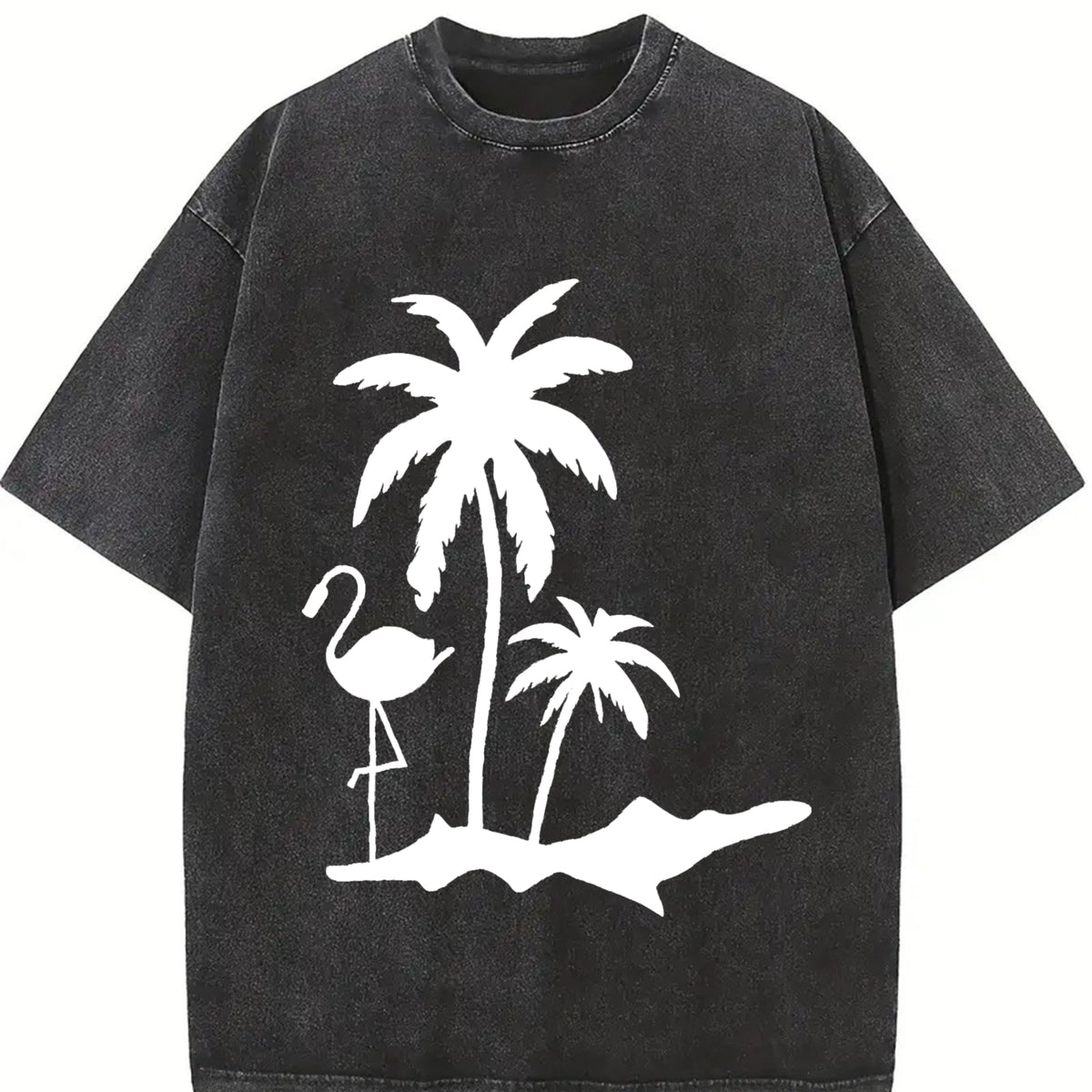 Tropical Palm Tree Vintage Washed T-Shirt product image 2