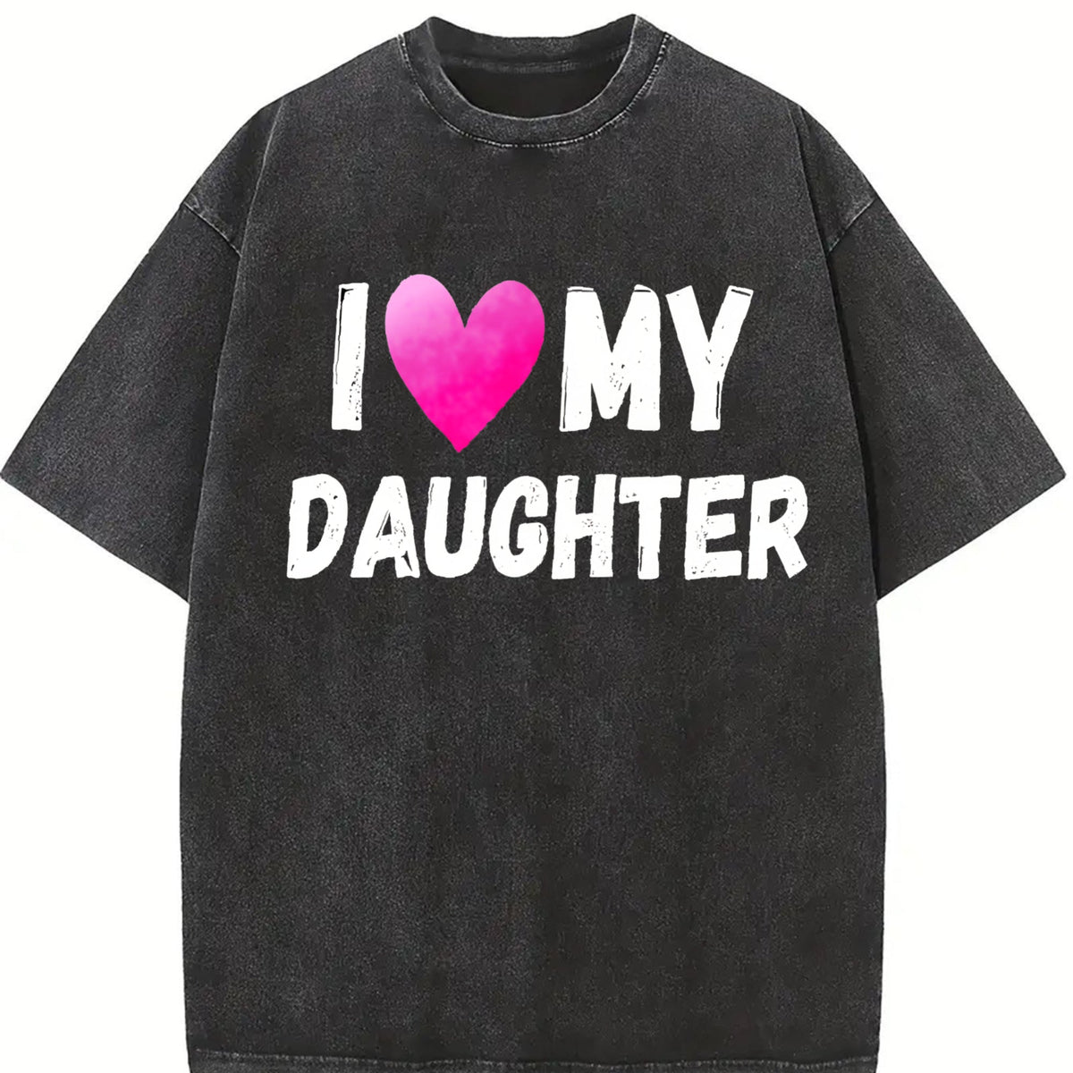 I Love My Daughter Vintage Washed T-Shirt product image 2