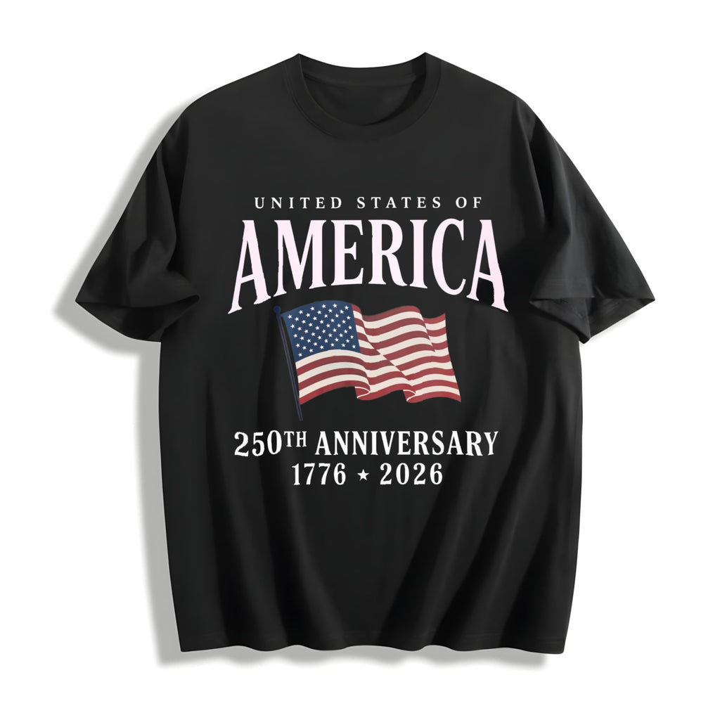 Bella Canvas USA Flag 250th Anniversary Cotton T-Shirt product image 1