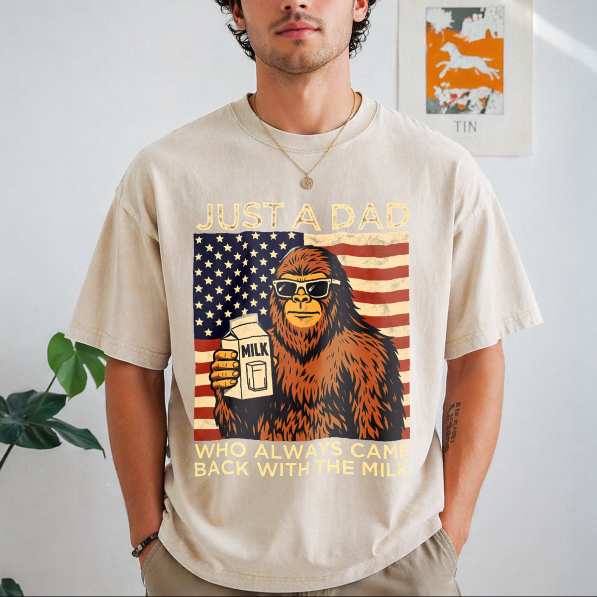 Funny Fathers Day Vintage Washed T-Shirt product image 1
