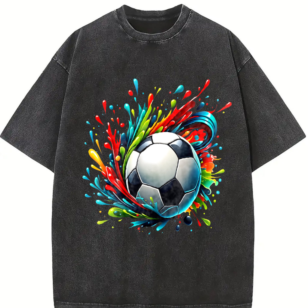 Global Soccer Fan Vintage Washed T-Shirt product image 2