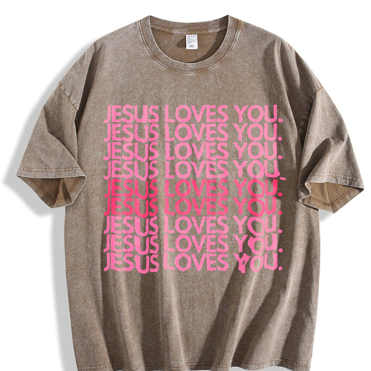 Jesus Loves You Pink Christian Faith Religious Quote product image 3