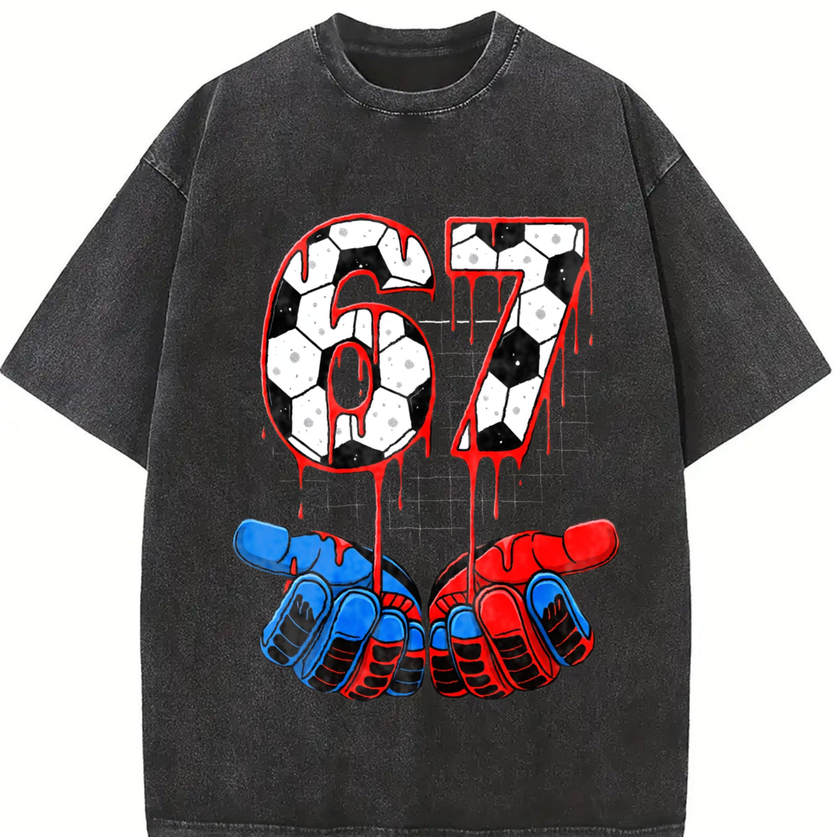 Global Soccer Fan Vintage Washed T-Shirt product image 2